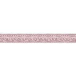 Frise adhésive Tankata 5x300cm, déco autocollante gris et parme, motif graphique, décoration murale autocollante, décoration intér