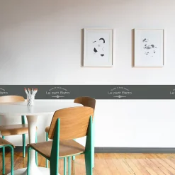 Frise adhésive 10x300cm - Déco graphique chic rétro bistro -