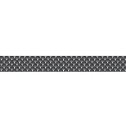 Frise décorative adhésive, arboréa noir motif éventails noir et blanc, 5 cm X 300 cm