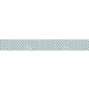 Frise décorative adhésive, arborea blanc, frise graphique au couleur vert d'eau et blanc, 5 cm X 300 cm
