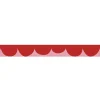 Frise décorative adhésive, festonnée irrégulier rouge et rose, motif géométrique, enfant, 5 cm X 300 cm
