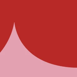 Frise décorative adhésive, festonnée irrégulier rouge et rose, motif géométrique, enfant, 5 cm X 300 cm