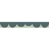 Frise décorative adhésive, festonnée irrégulier vert, motif géométrique, enfant, 5 cm X 300 cm