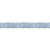 Frise décorative adhésive, lignes horizontales, dessinées, bleu et blanc cassé, 5 cm X 300 cm