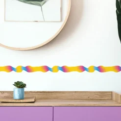 Frise décorative adhésive, Multicouleurs, Contemporain, Motif Découpé, 5 cm X 300 cm