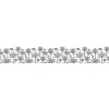 Frise décorative adhésive, maere gris, motif palmiers gris, 5 cm X 300 cm