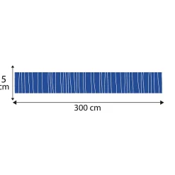 Frise décorative adhésive, petits traits, dessinés, bleu roi, 5 cm X 300 cm