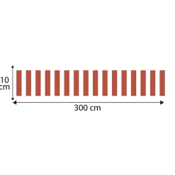 Frise décorative adhésive, rayures verticales tendance déco, 10 cm X 300 cm
