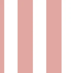 Frise décorative adhésive, Rayure rose pâle apaisant, dans la tendance rayure, 9 cm X 300 cm