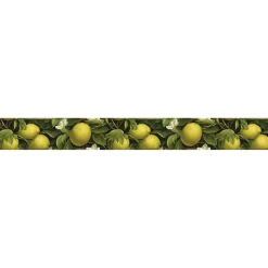 Frise décorative adhésive, superbe frise citron qui convient partout et tout le temps, 5 cm X 300 cm