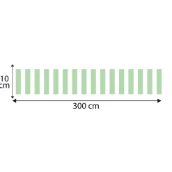 Frise décorative adhésive, tendance rayure sur le mur, détail tendance, 10 cm X 300 cm
