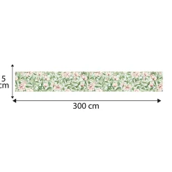 Frise décorative adhésive, un beau bouquet le long du mur c'est ça l'esprit frise w. morris, 5 cm X 300 cm