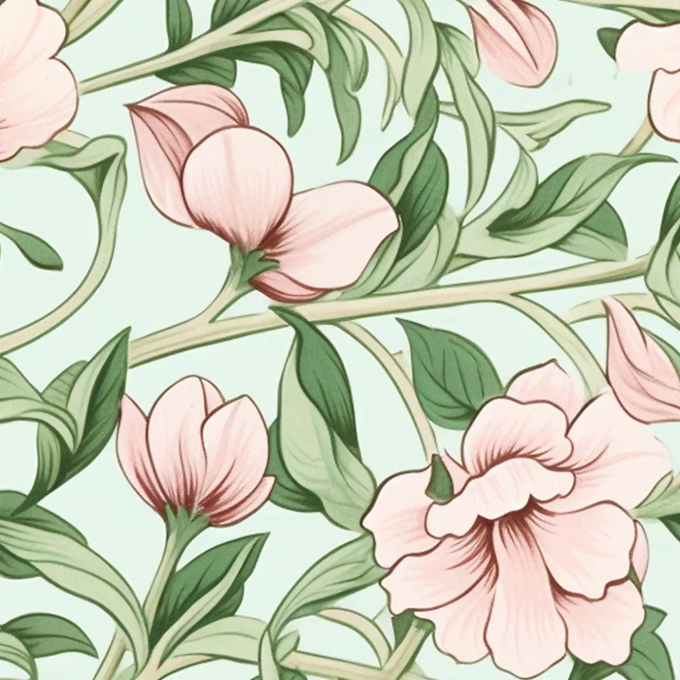 Frise décorative adhésive, un beau bouquet le long du mur c'est ça l'esprit frise w. morris, 5 cm X 300 cm