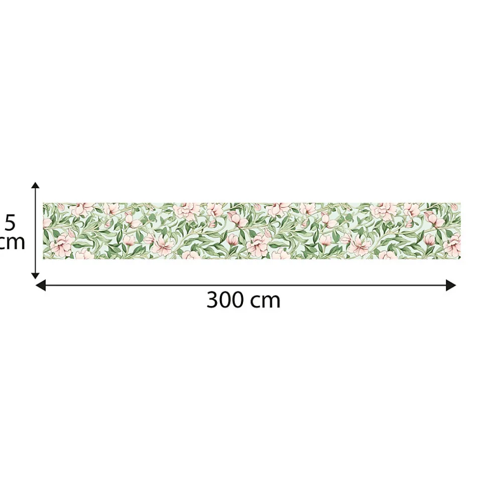 Frise décorative adhésive, un beau bouquet le long du mur c'est ça l'esprit frise w. morris, 5 cm X 300 cm
