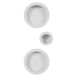 Galandage rond à visser GoodHome Minzh mat blanc Ø55mm
