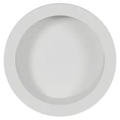 Galandage rond à visser GoodHome Minzh mat blanc Ø55mm