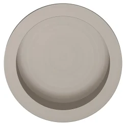 Galandage rond à visser GoodHome Minzh effet nickel satin gris Ø55mm