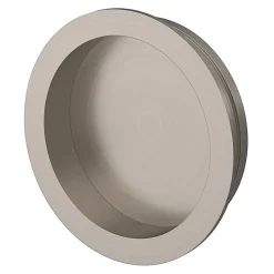 Galandage rond à visser GoodHome Minzh effet nickel satin gris Ø55mm