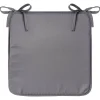 Galette de chaise - gris foncé - 39x39 cm - Atmosphera