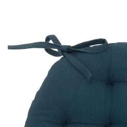 Galette de chaise Anjali en coton D38cm marron cannelle - Atmosphera
