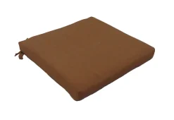 Galette de chaise carré Easy for life orange terracotta L.40 x l.40 cm