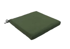 Galette de chaise carré Easy for life vert kaki L.40 x l.40 cm