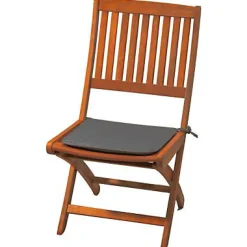 Galette de chaise carrée Peps anthracite 38 x 38 cm, ép.30mm