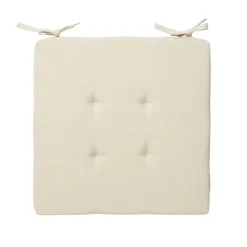 Galette de chaise coloris naturel 40 x 40 cm