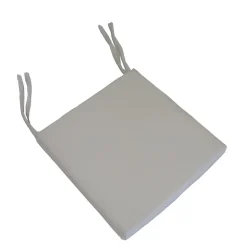 Galette de chaise déperlante gris L.40 x l.40 x ep.5cm Easy for life