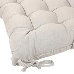 Galette de chaise en coton Hiva beige L.45 x l.45cm GoodHome