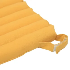 Galette de chaise en coton Matzo jaune ocre L.40 x l.40cm GoodHome