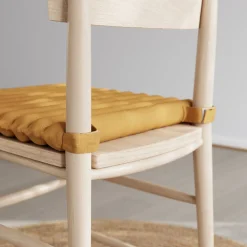 Galette de chaise en coton Matzo marron pécan L.40 x l.40cm GoodHome