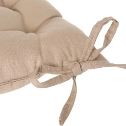 Galette de chaise en coton lin 38x38 cm - Atmosphera