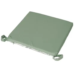 Galette de chaise extérieure déperlant 40x40cm, Imprimé Vert Palme Tropicale - Lot de 4