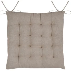 Galette de chaise feuillage doré pour intérieur chic (38x38 cm - Doré)