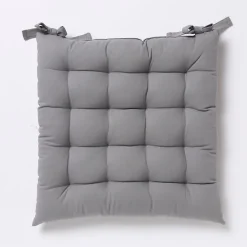 Galette de chaise GoodHome Hiva gris 45 x 45 cm