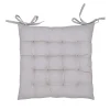 Galette de chaise gris L.45 x l.45 cm Ornami