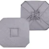 Galette de chaise italienne et unie (40x40 cm - Gris clair)