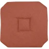 Galette de chaise italienne et unie (40x40 cm - Terracotta)
