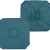 Galette de chaise italienne et unie (40x40 cm - Turquoise)