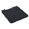 Galette de chaise Opp noir L.38 x l.38cm