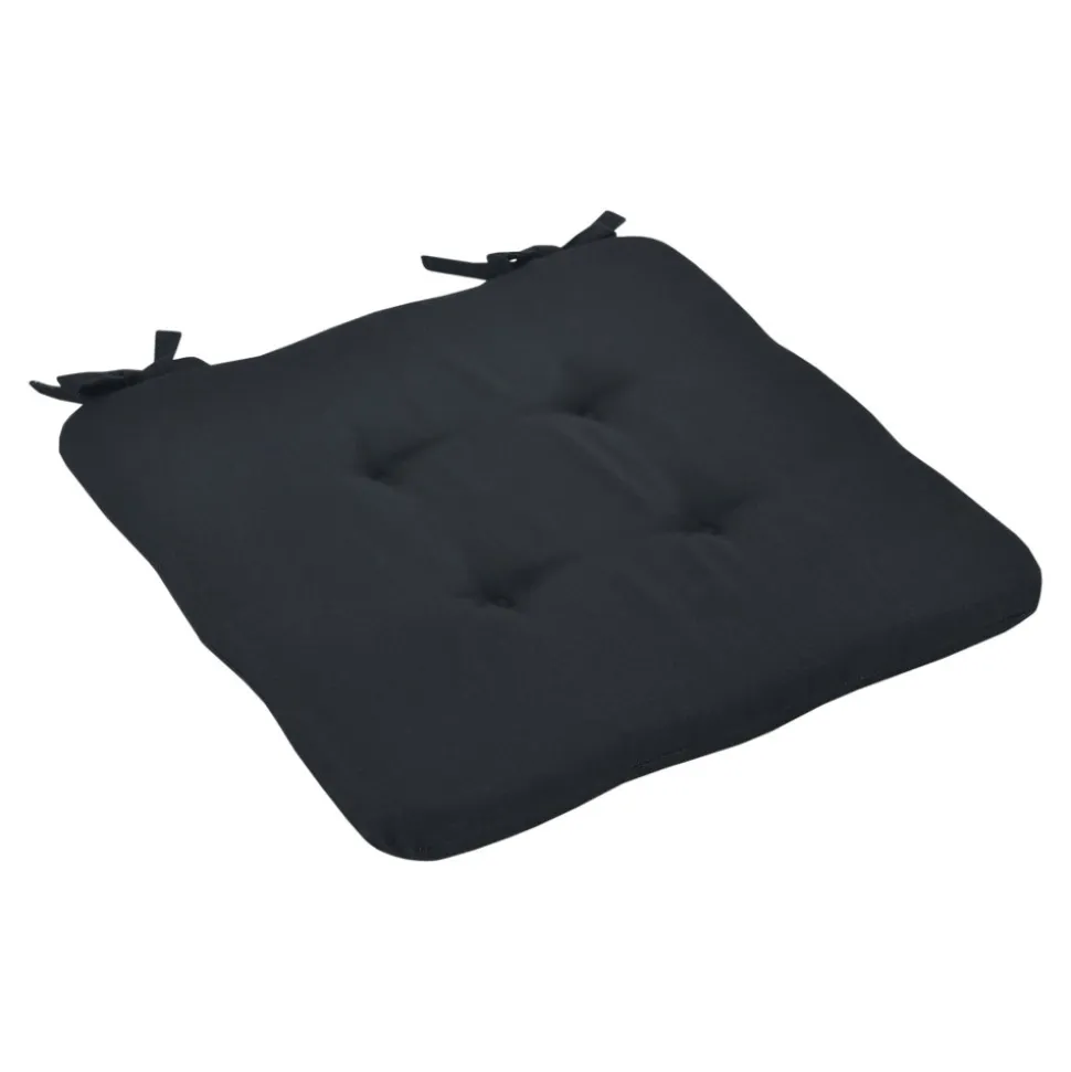 Galette de chaise Opp noir L.38 x l.38cm