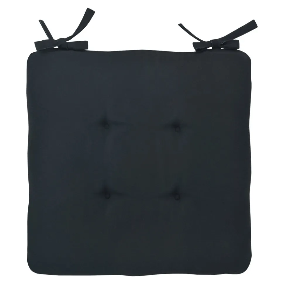 Galette de chaise Opp noir L.38 x l.38cm