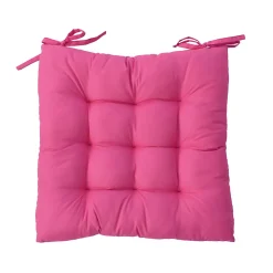 Galette de chaise piquée (38x38 cm - Fuchsia)