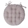 Galette de chaise ronde en coton lin D38 cm - Atmosphera