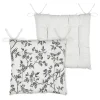 Galette de chaise style campagne chic (38x38 cm - Ecru)
