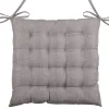 Galette de chaise unie en 16 points (40x40 cm - Taupe)