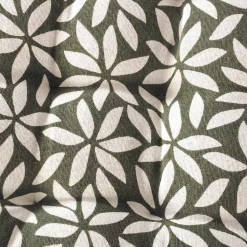 Galettes de Chaise Bicolores - lot de 2 - 40x40cm en Kaki Imprimé/Uni de DYLREV