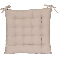 Galettes de chaise carrées bicolores 40x40cm - Lot de 6 Taupe/Anthracite pour un confort stylé