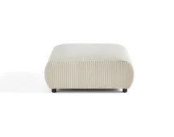 Garance - pouf modulable - en velours côtelé - Lisa Design